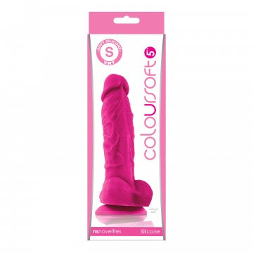 Coloursoft 5" Soft Dildo - Pink