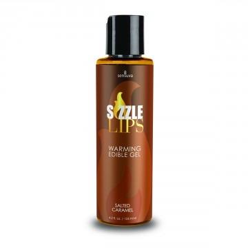 Sizzle warming edible lubricant