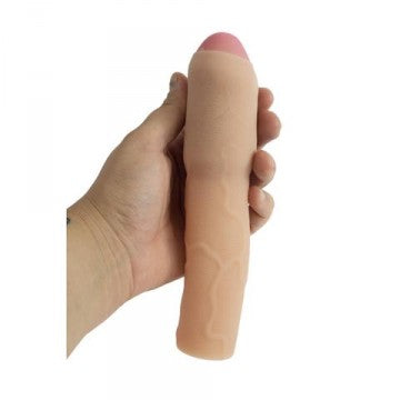 Cyberskin 3 In. Xtra Thick Uncut Transformer Penis Extension - Light