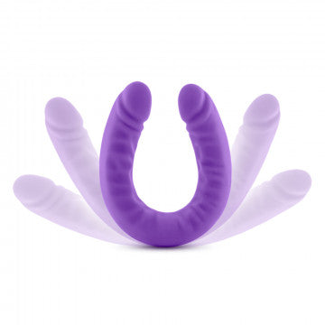 Ruse - purple Silicone Double Headed Dildo - 18 Inch - Cerise