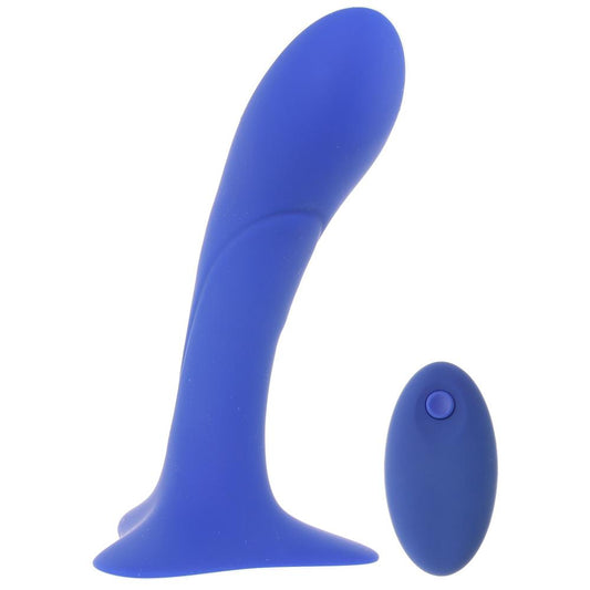 Blue Dream Remote Strap-On Vibrating Dildo