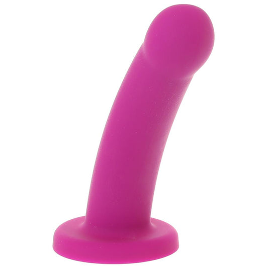 Galaxie 7 Inch Silicone Dildo in Plum