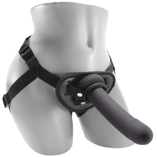 Strapped Remote Strap-On Vibe Set in Just Black