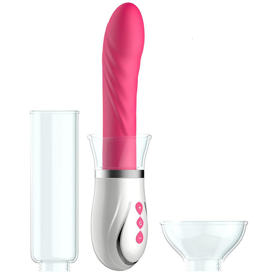 Twister 4 in 1 Rechargeable Couples Pump Kit in Pink