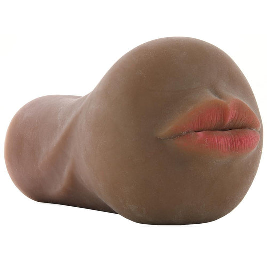 Stroke It Anatomical Mouth Stroker in Brown