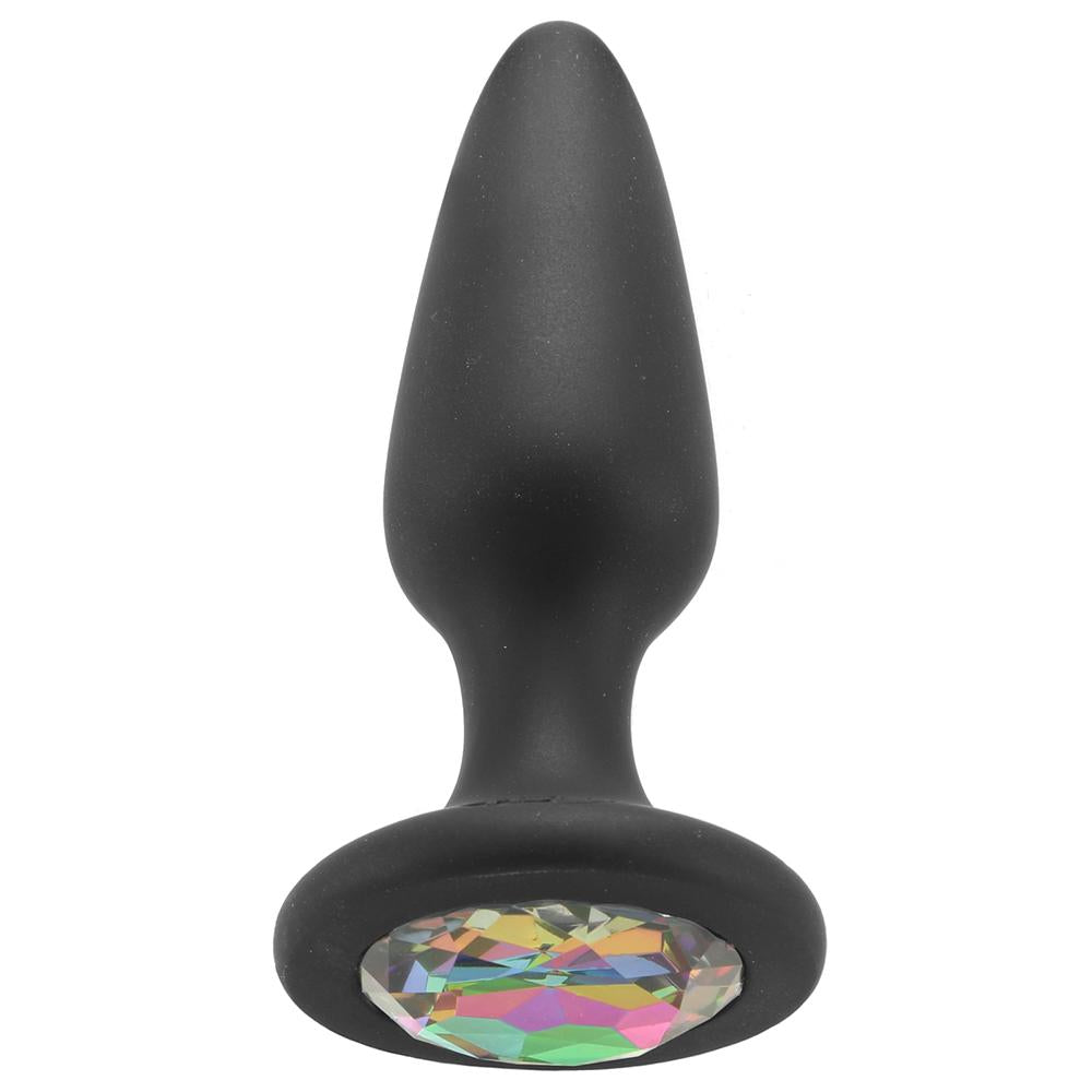 Glams Rainbow Gem Silicone Butt Plug