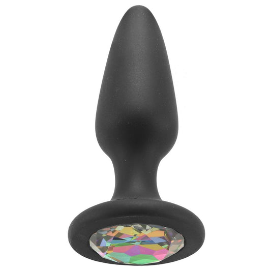 Glams Rainbow Gem Silicone Butt Plug