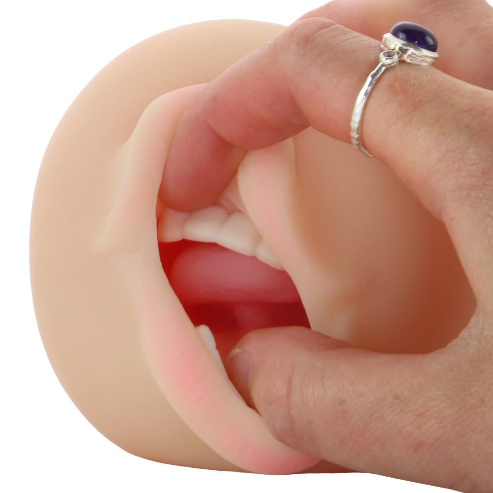 Stroke It Anatomical Mouth Stroker in Ivory