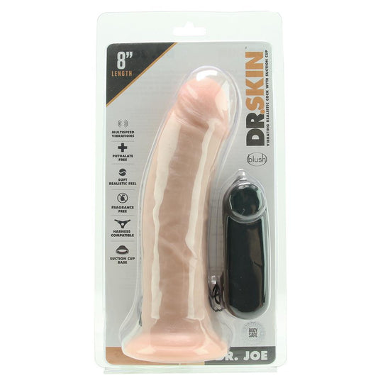 Dr. Joe 8 Inch Vibrating Cock in Vanilla