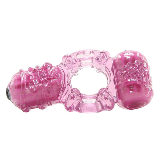 Big O2 Double Pleasure Vibrating Ring in Assorted Colors