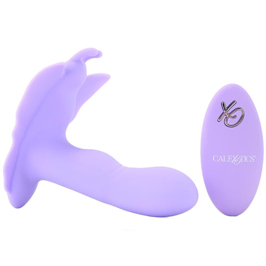 Venus Butterfly Remote Rocking Penis Vibe in Purple