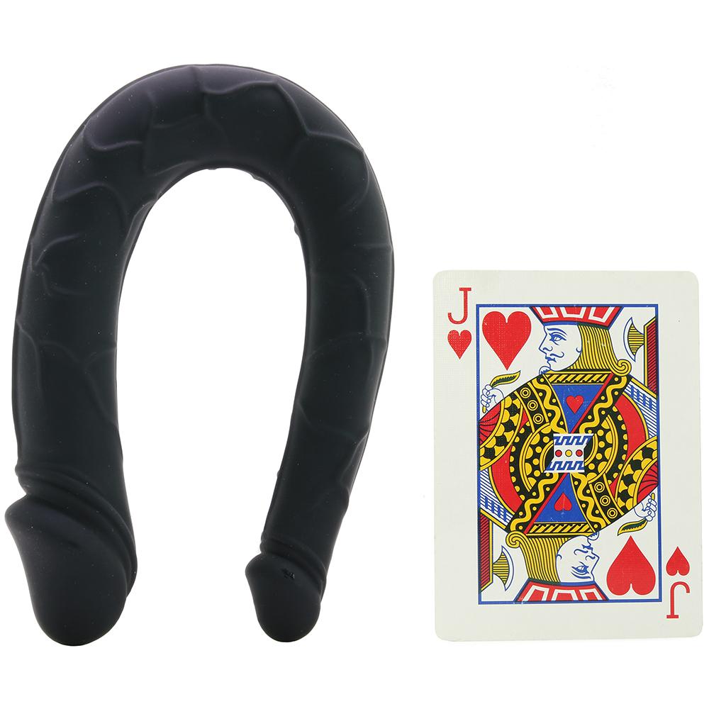 Seduce Me Curved Double Dildo in Black