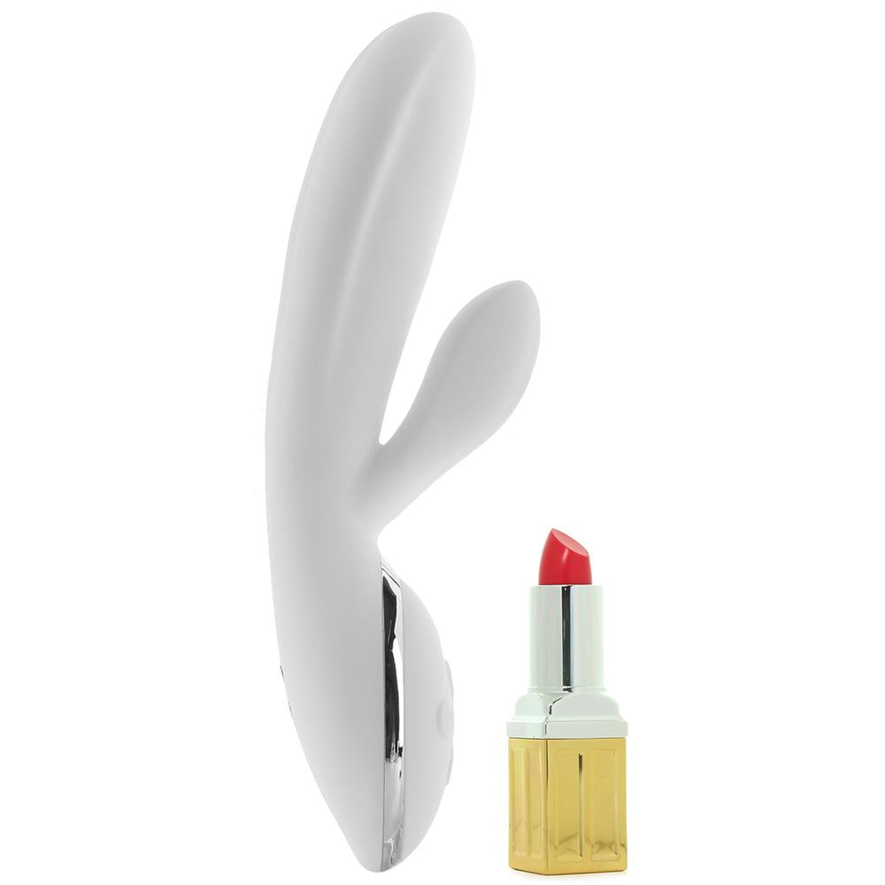 Vibes of New York Heat-Up Pleasure Rabbit in White