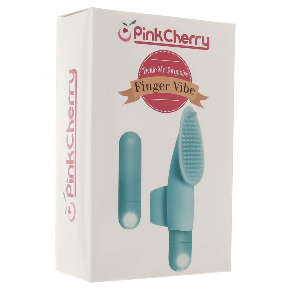 PinkCherry Tickle Me Torquoise Finger Vibe