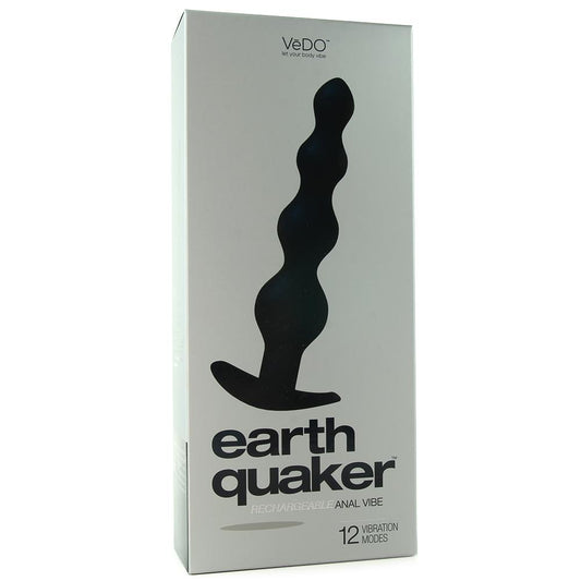 Vedo Earth Quaker Rechargeable Anal Vibe in Black