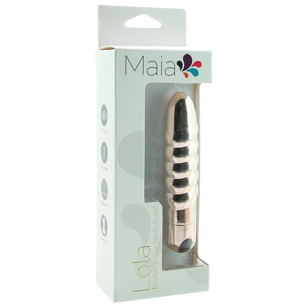Lola Rechargeable Twisty Bullet Vibe in Rose Gold