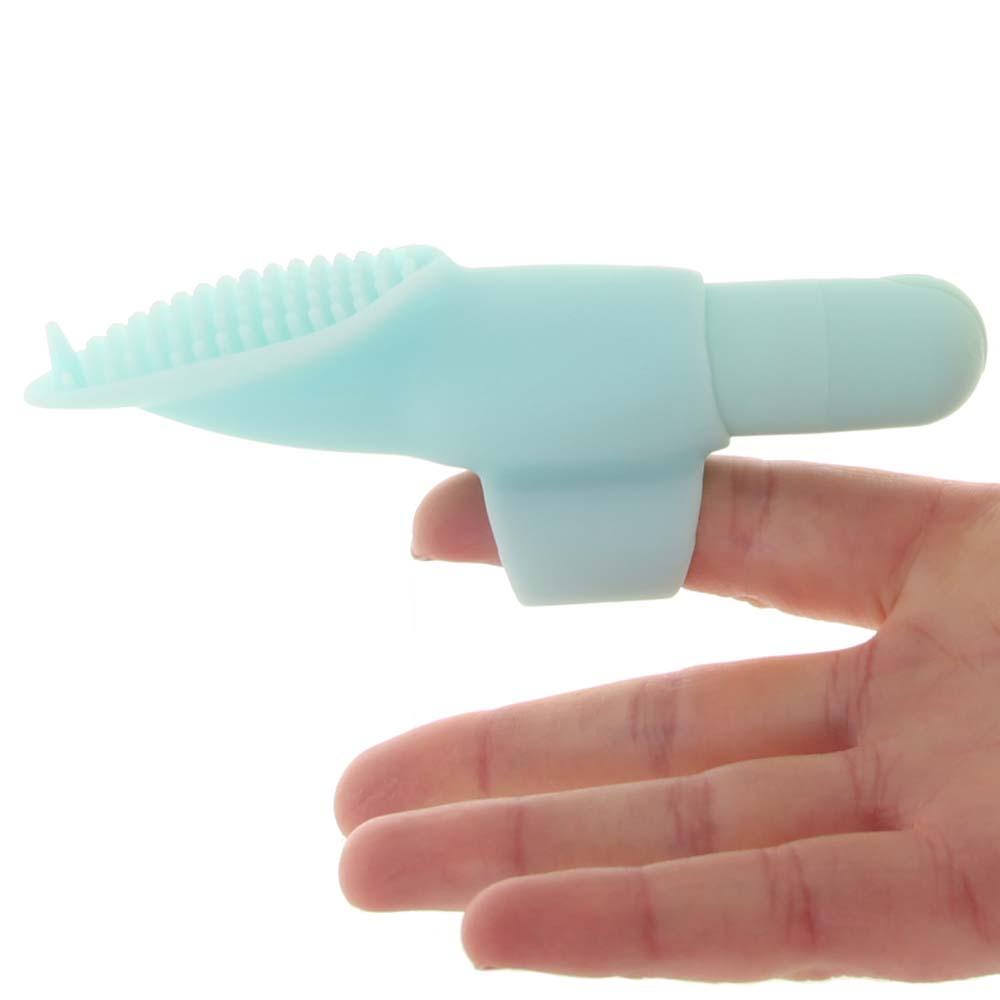 PinkCherry Tickle Me Torquoise Finger Vibe