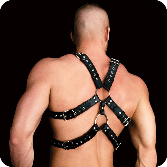 Andres Masculine Masterpiece Upper Body Harness in OS