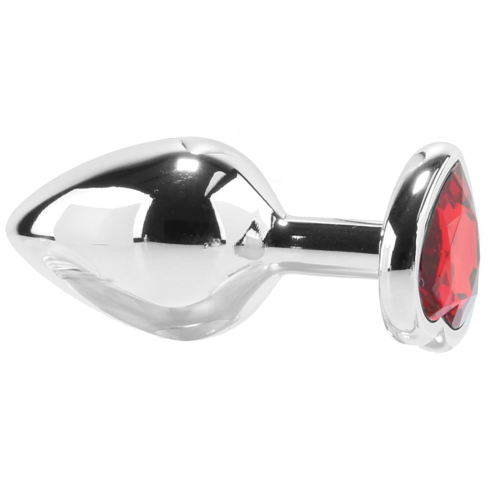 Booty Sparks Red Heart Gem Anal Plug in Medium