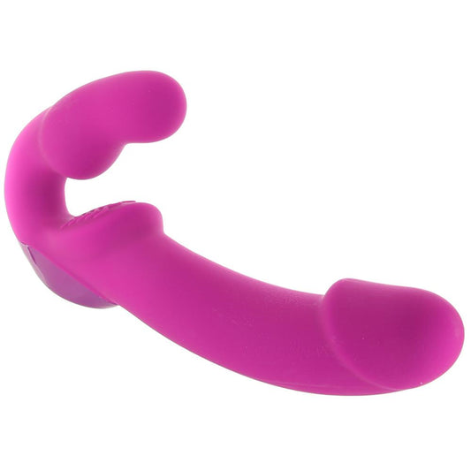 Evoke Vibrating Super-Charged Strapless Strap-On in Purple