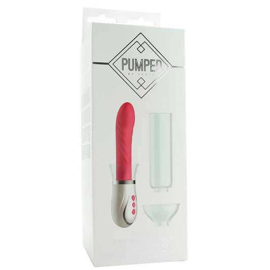 Twister 4 in 1 Rechargeable Couples Pump Kit in Pink