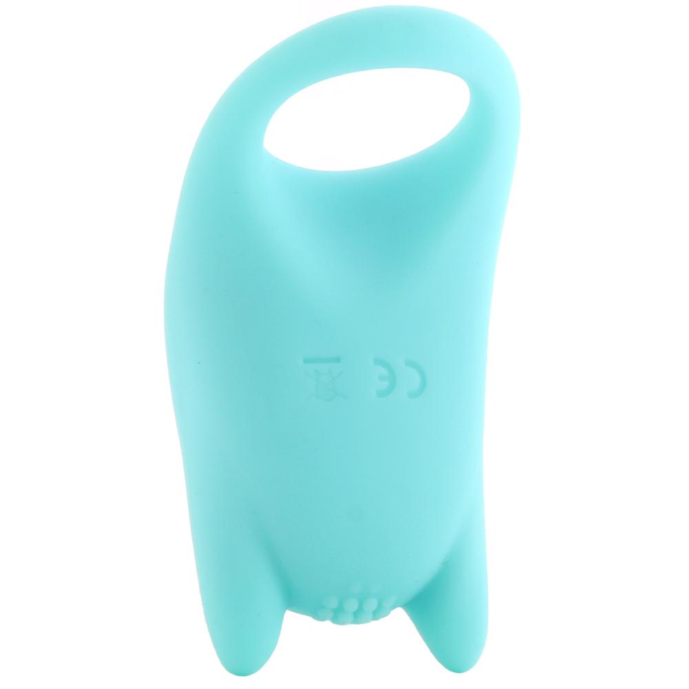 Dual Exciter Enhancer Vibrating Cock Ring in Teal