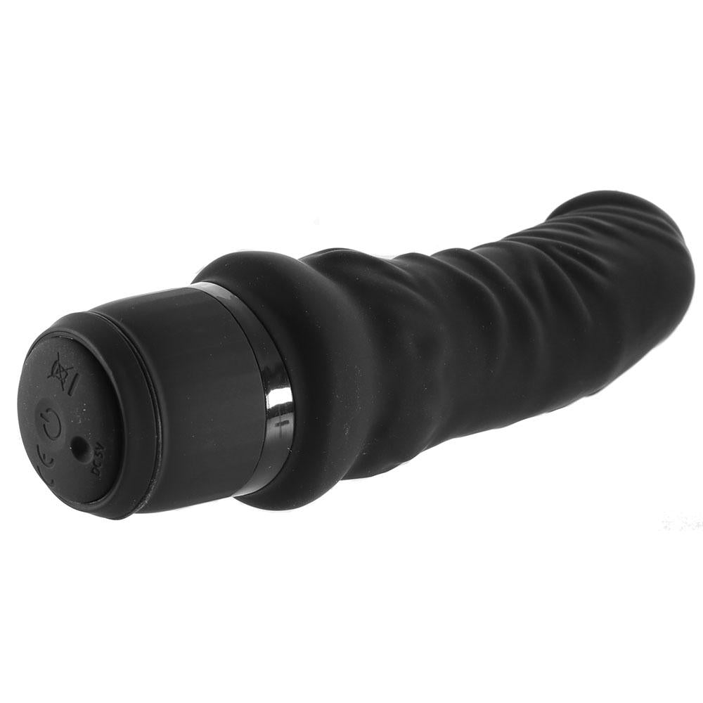 Power Cock 6 Inch Realistic Vibe in Black