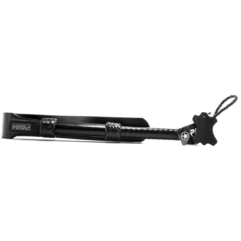 Pain Heavy Duty Double Tailed Whip Flogger in Black
