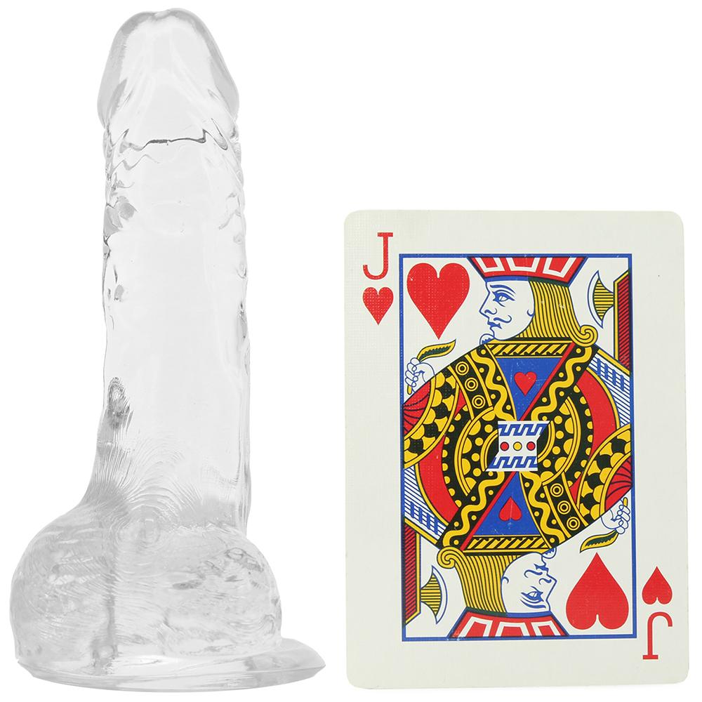 King Cock 4 Inch Clear Cock with Balls