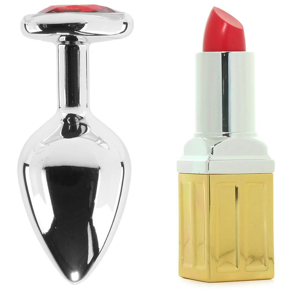 Booty Sparks Red Heart Gem Anal Plug in Medium