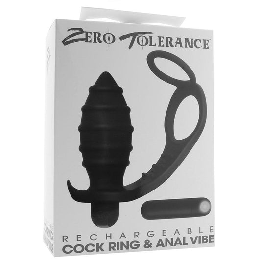 Zero tolerance Cock And Ball Ring with Anal Vibe