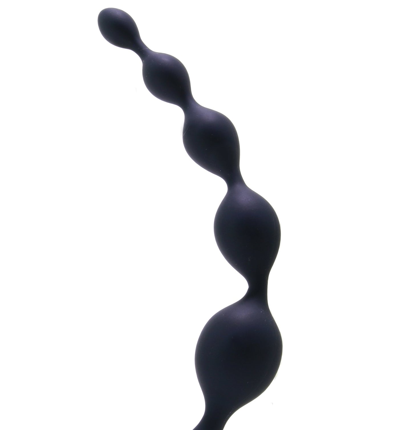 Scorpio Cock & Ball Ring with Anal Chain in Just Black