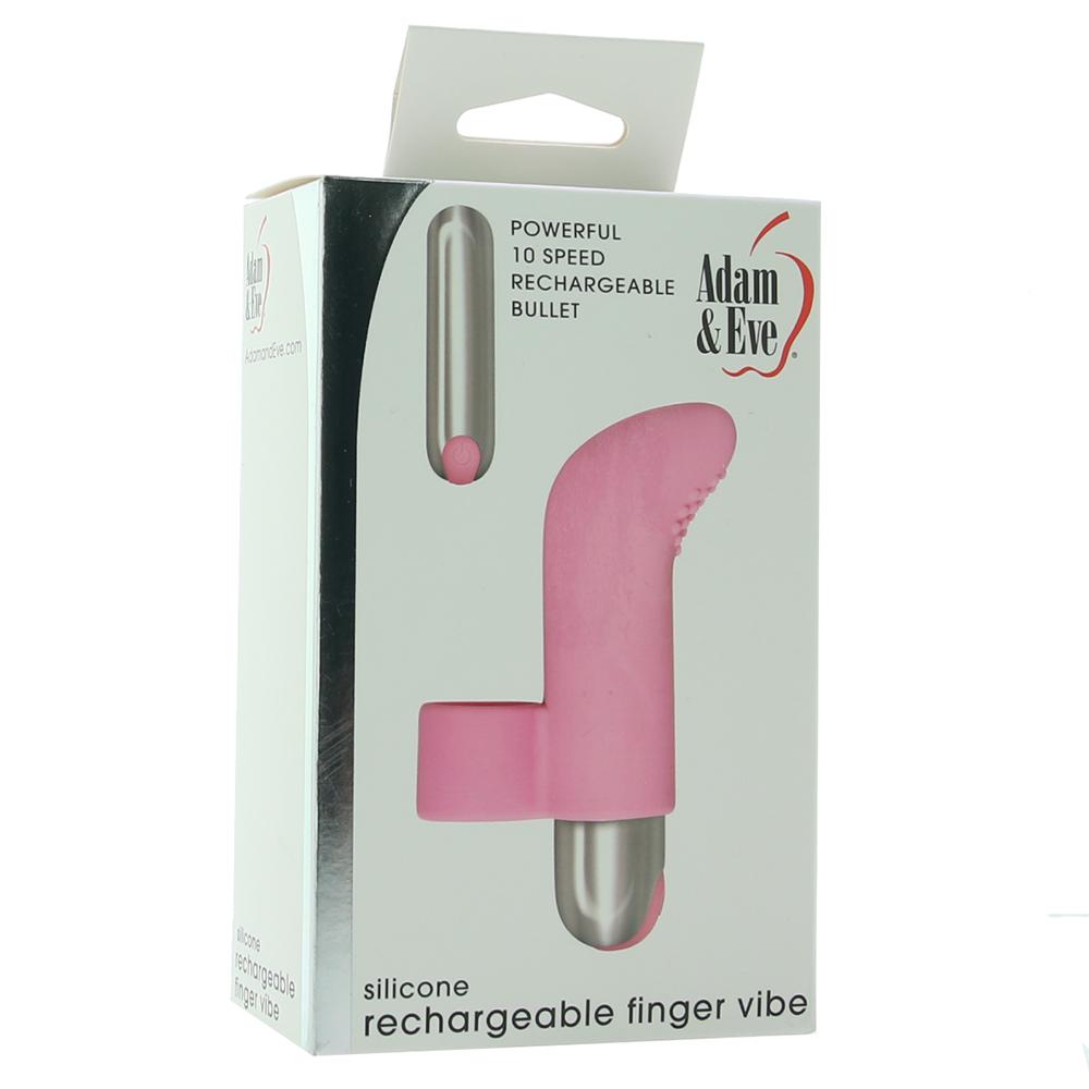 Silicone Rechargeable Finger Vibe in Pink