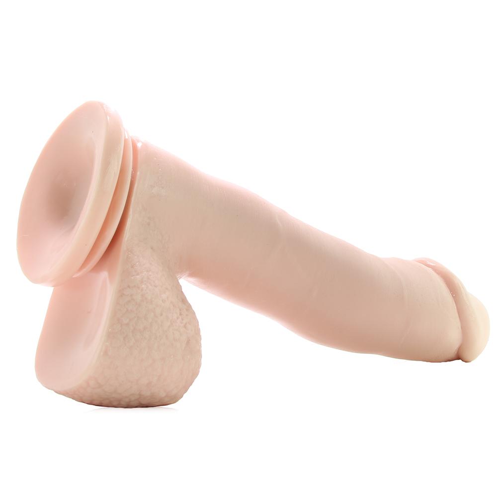 Basix 12 Inch Suction Base Dildo in Flesh