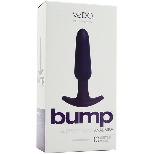 Vedo Bump Rechargeable Anal Vibe in Deep Purple