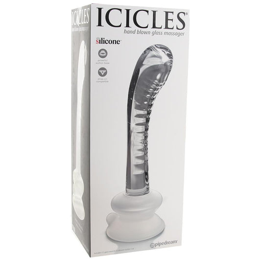 Icicles No. 88 Glass Dildo in Clear