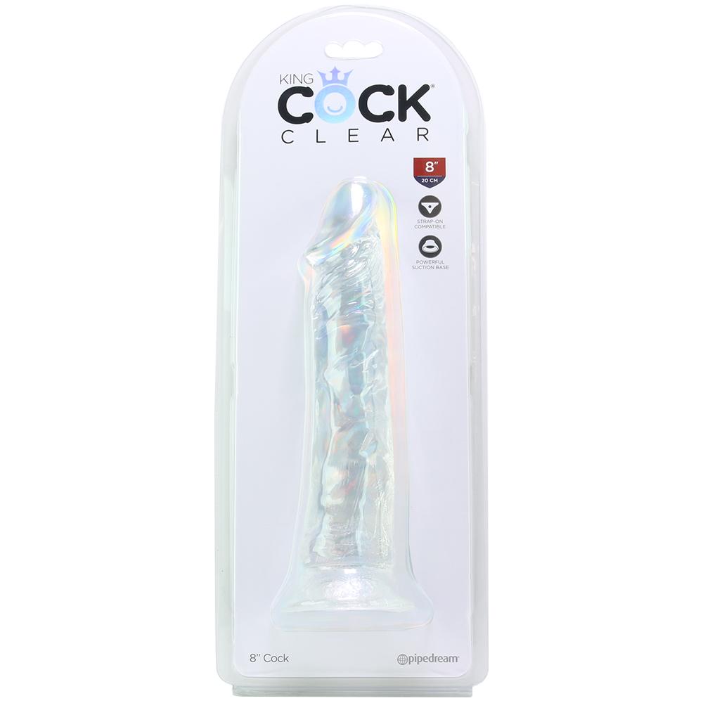 King Cock 8 Inch Clear Cock