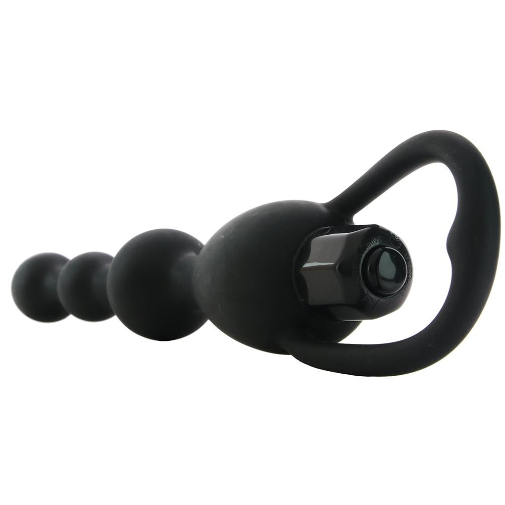 PinkCherry Vibrating Pleasure Beads in Black