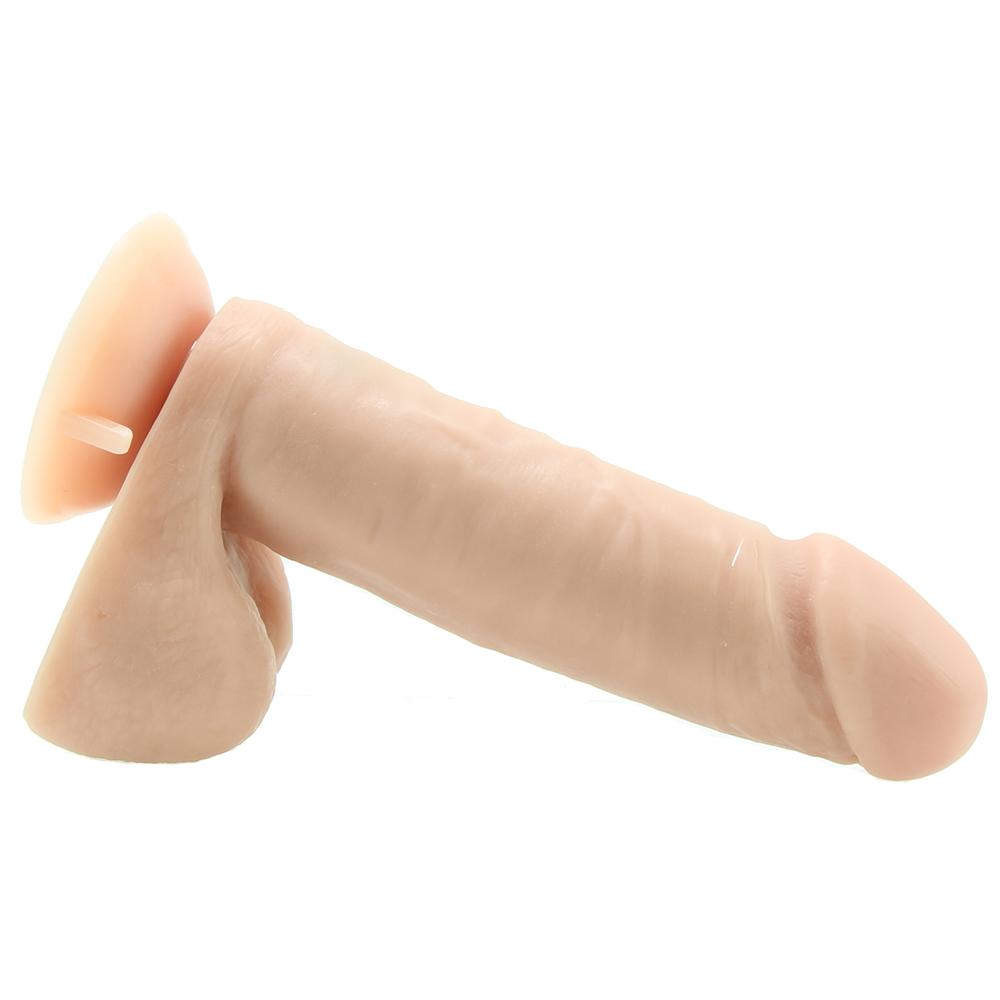 Dr. Skin 8 Inch Wireless Remote Vibrating Dildo in Beige