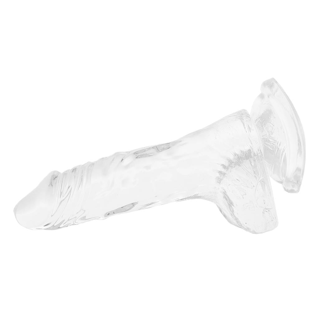 King Cock 4 Inch Clear Cock with Balls