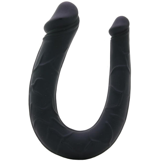 Seduce Me Curved Double Dildo in Black