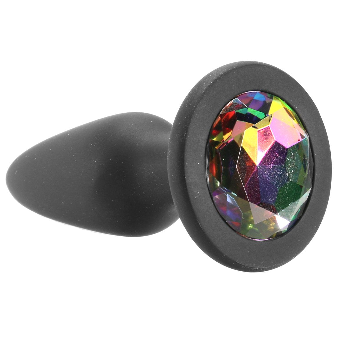 Glams Rainbow Gem Silicone Butt Plug