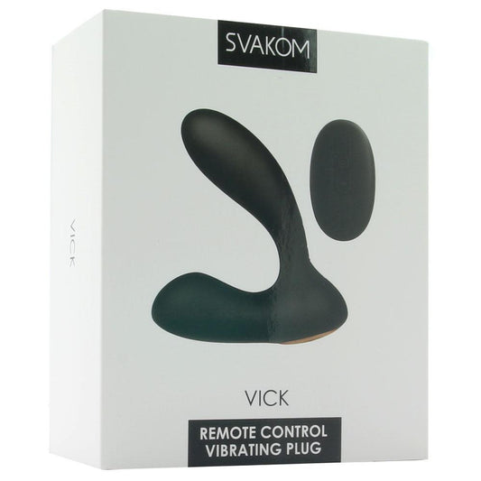 Vick Remote Control Vibrating Plug in Black