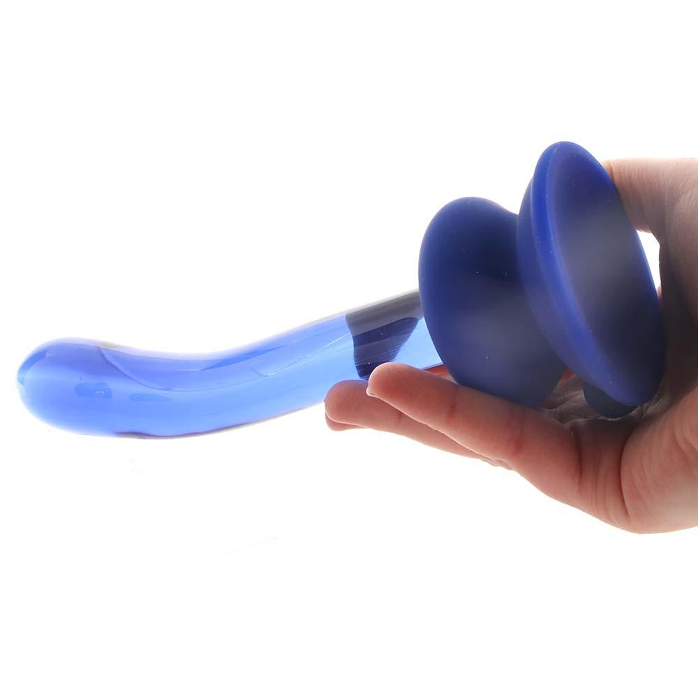 Icicles No. 89 Glass Dildo in Blue