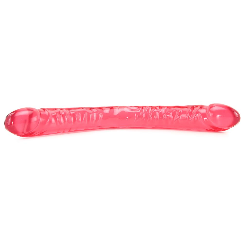 Crystal Jellies 18 Inch Double Dong in Pink