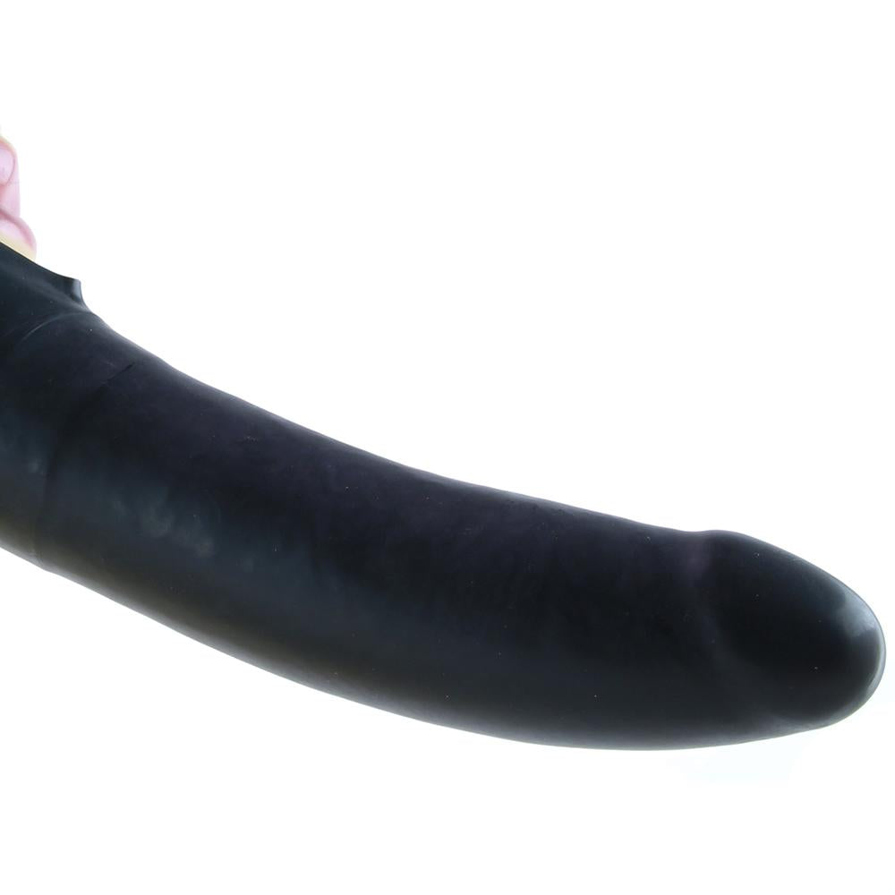 Accommodator Chin Strap Dildo in Black