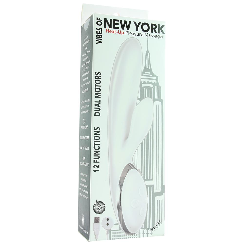 Vibes of New York Heat-Up Pleasure Rabbit in White