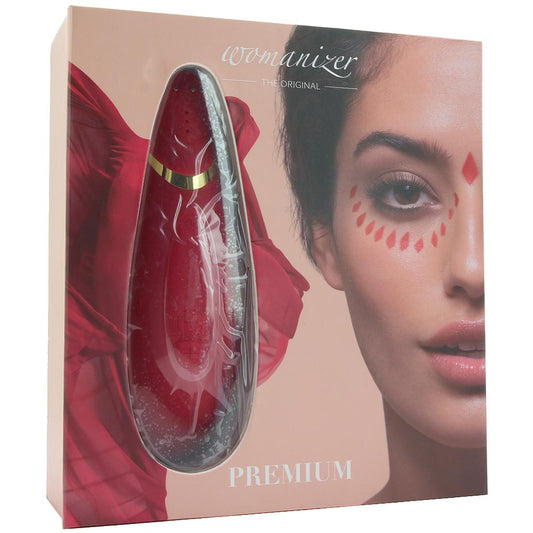 Womanizer Premium Clitoral Stimulator in Red/Gold