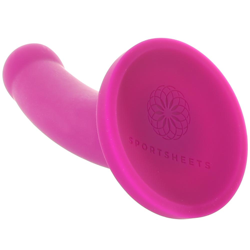 Galaxie 7 Inch Silicone Dildo in Plum