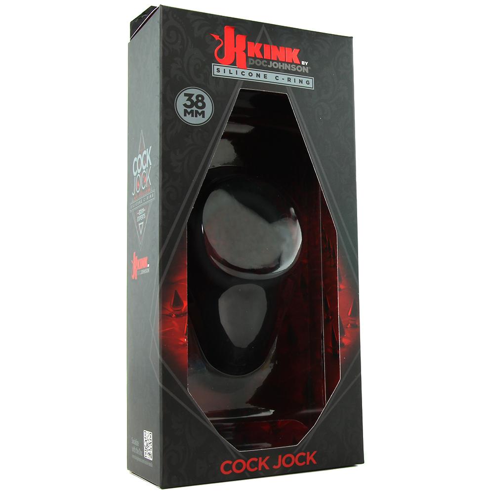 Kink Cock Jock Silicone C-Ring in Black